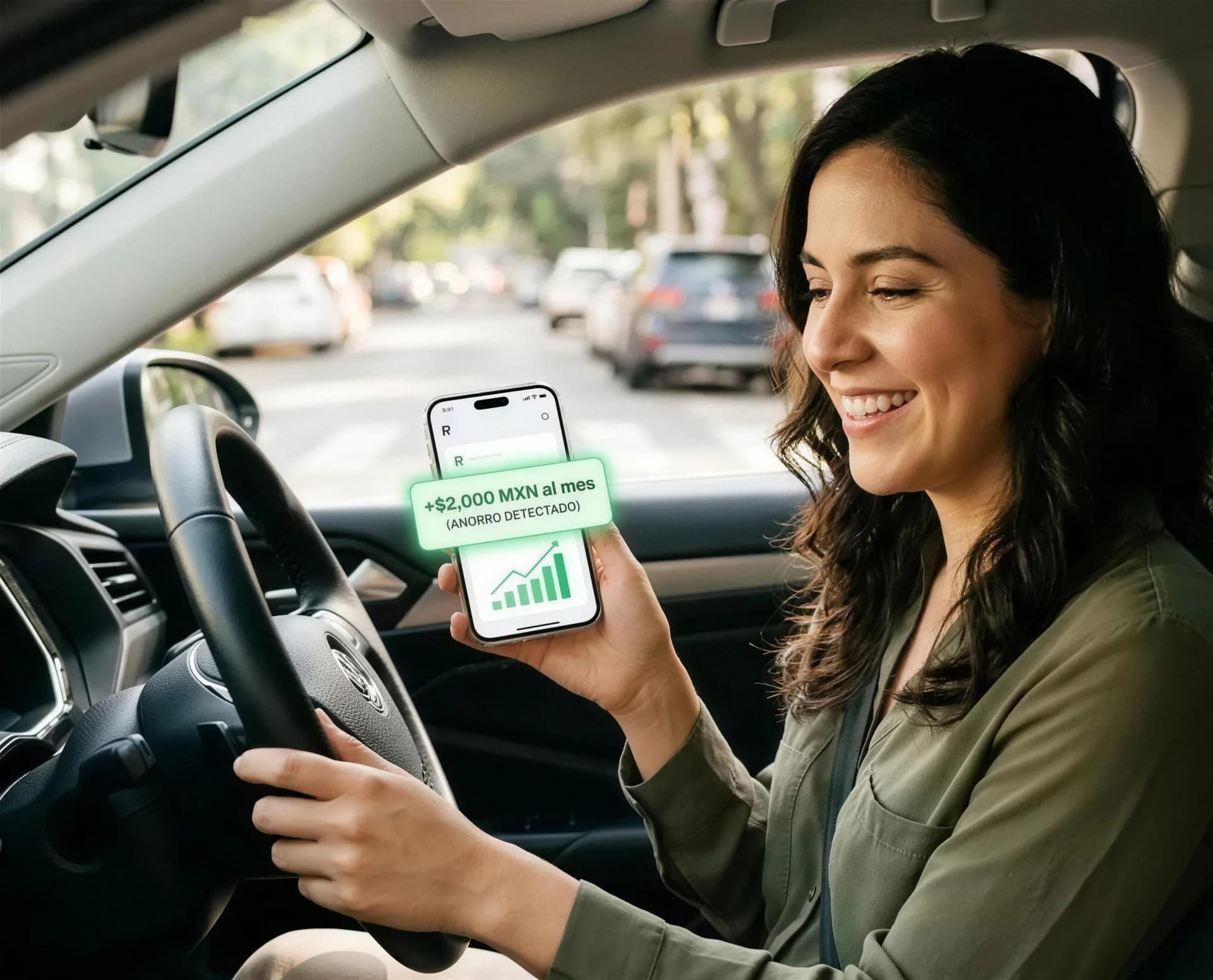 Persona refinanciando el crédito de su auto con RefiAuto
